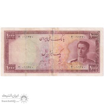 اسکناس 1000 ریال سری سوم - تک - VG - محمد رضا شاه