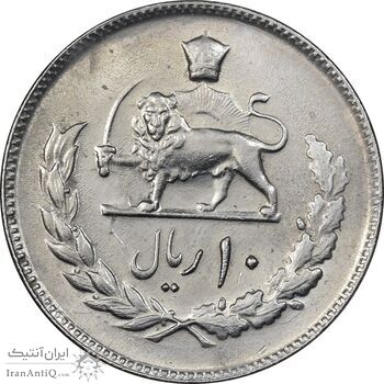 سکه 10 ریال 1357 - MS61 - محمد رضا شاه سکه 10 ریال 1357 - MS61 - محمد رضا شاه