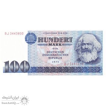 اسکناس 100 مارک 1975 جمهوری دموکراتیک - تک - UNC62 - آلمان