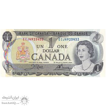 اسکناس 1 دلار 1973 الیزابت دوم - تک - UNC62 - کانادا