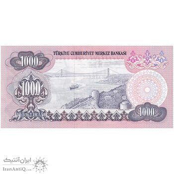 اسکناس 1000 لیره بدون تاریخ (1981) جمهوری - تک - UNC62 - ترکیه