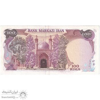 اسکناس 100 ریال (بنی صدر - نوبری) - تک - AU53 - جمهوری اسلامی