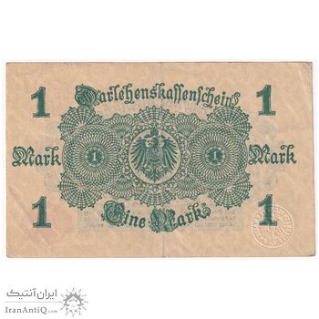 اسکناس 1 مارک 1914 جمهوری وایمار - تک - VF - آلمان