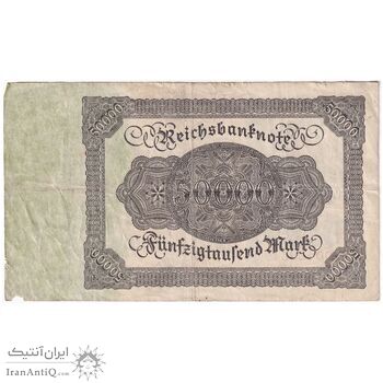 اسکناس 50000 مارک 1922 جمهوری وایمار - تک - VF - آلمان