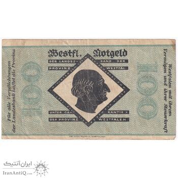 اسکناس 100000000000 مارک 1923 جمهوری وایمار - تک - VF - آلمان