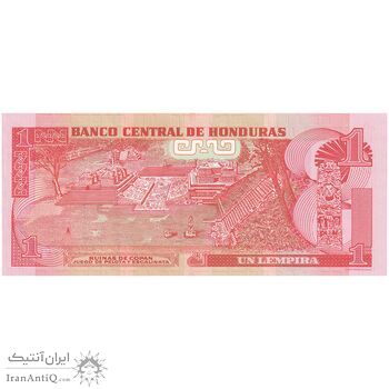 اسکناس یک لمپیرا 2012 جمهوری - با نوار عمودی - تک - UNC65 - هندوراس