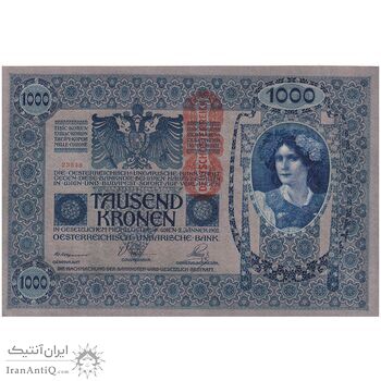 اسکناس 1000 کرون بدون تاریخ (1919) جمهوری آلمان-اتریش - تک - UNC62 - اتریش