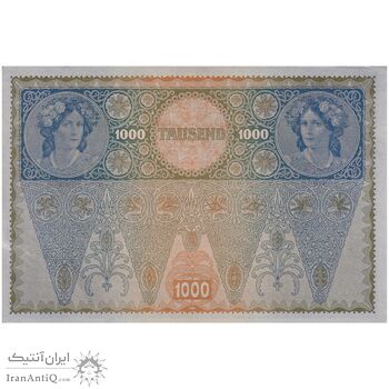 اسکناس 1000 کرون بدون تاریخ (1920) جمهوری اول - تک - UNC61 - اتریش