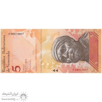 اسکناس 5 بولیوار 2011 جمهوری بولیواری - تک - UNC64 - ونزوئلا