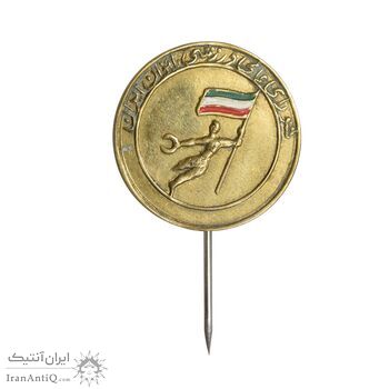 نشان سوزنی شورای ورزشی بانوان ایران - EF - محمد رضا شاه