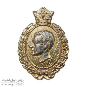 نشان بیست و پنجمین سال سلطنت - ضرب ایران بدون مینا - شب - EF - محمد رضا شاه