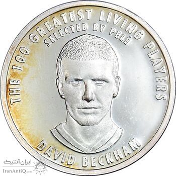 مدال نقره یادبود 100 سالگی فیفا 2004 - PF62 - دیوید بکام