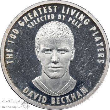 مدال نقره یادبود 100 سالگی فیفا 2004 - PF62 - دیوید بکام