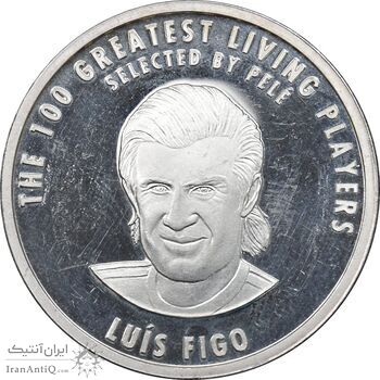 مدال نقره یادبود 100 سالگی فیفا 2004 - PF62 - لوئیس فیگو