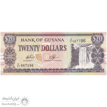 اسکناس 20 دلار بدون تاریخ (2009) جمهوری - Lawrence Williams & Ashni Singh. - UNC64 - تک - گویان