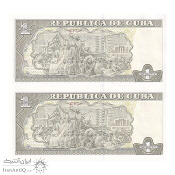 اسکناس 1 پزو 2017 جمهوری دوم - جفت - UNC63 - کوبا