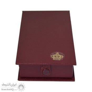 نشان آویز نظامی تاج با شعار کار و پیشرفت - لئوپولد دوم - با جعبه - UNC - بلژیک