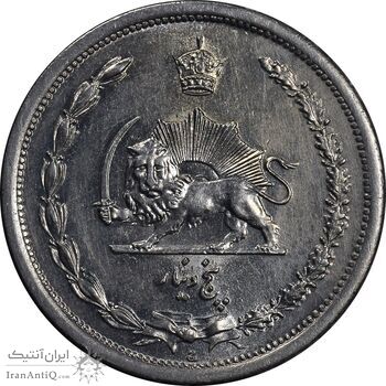 سکه 5 دینار 1310 نیکل - MS64 - رضا شاه