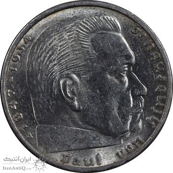 سکه 2 رایش مارک 1939A رایش سوم - MS61 - آلمان