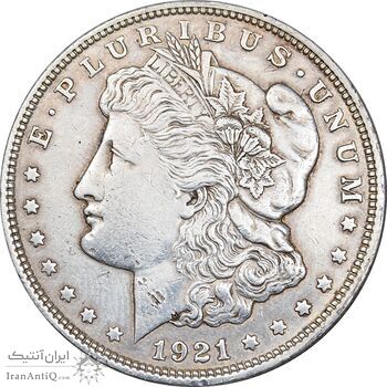 سکه یک دلار 1921 مورگان - EF45 - آمریکا