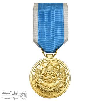 مدال پیش آهنگی - آماده باش - درجه 1 با روبان - AU - محمد رضا شاه