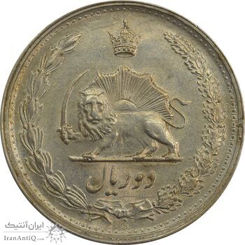 سکه 2 ریال 1341 - MS61 - محمد رضا شاه