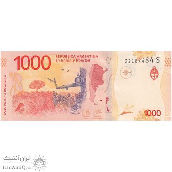 اسکناس 1000 پزو بدون تاریخ (2020-2022) جمهوری فدرال - تک - UNC63 - آرژانتین