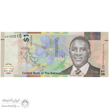 اسکناس 1 دلار 2017 الیزابت دوم - تک - UNC64 - باهاما