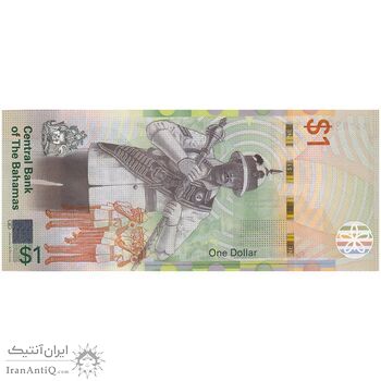 اسکناس 1 دلار 2017 الیزابت دوم - تک - UNC64 - باهاما