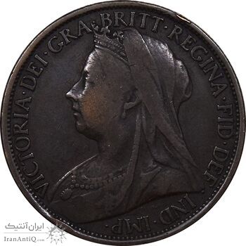 سکه 1 پنی 1896 ویکتوریا - VF35 - انگلستان سکه 1 پنی 1896 ویکتوریا - VF35 - انگلستان