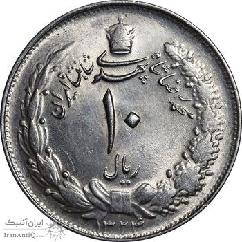 سکه 10 ریال 1324 - MS62 - محمد رضا شاه سکه 10 ریال 1324 - MS62 - محمد رضا شاه