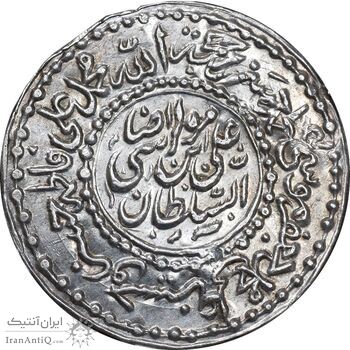 سکه پولکی امام رضا (ع) - محمد رسول الله 1337- UNC - احمد شاه قاجار
