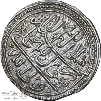 سکه پولکی امام رضا (ع) - محمد رسول الله 1337- UNC - احمد شاه قاجار