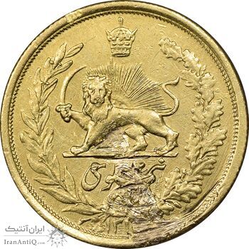 سکه طلا نیم پهلوی 1310 - EF - رضا شاه
