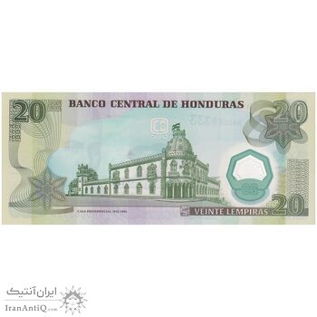 اسکناس 20 لمپیرا 2008 جمهوری - تک - UNC65 - هندوراس
