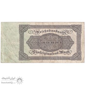 اسکناس 50000 مارک 1922 جمهوری وایمار - تک - VF - آلمان