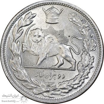 سکه 2000 دینار 1306 تصویری - ضرب لنینگراد - MS63 - رضا شاه