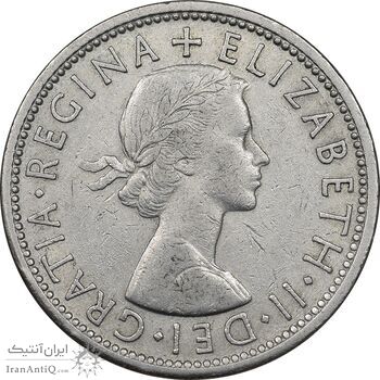 سکه 2 شیلینگ 1966 الیزابت دوم - EF45 - انگلستان