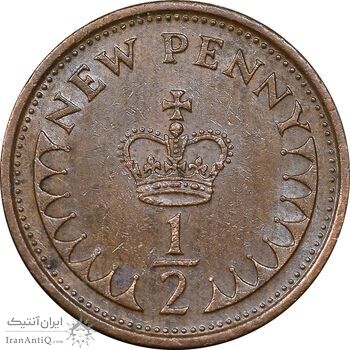 سکه 1/2 پنی 1979 الیزابت دوم - AU50 - انگلستان