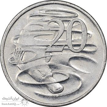 سکه 20 سنت 2008 الیزابت دوم - EF45 - استرالیا
