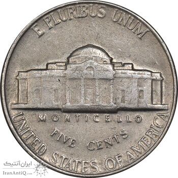 سکه نیکل 5 سنت 1964 جفرسون - EF40 - آمریکا