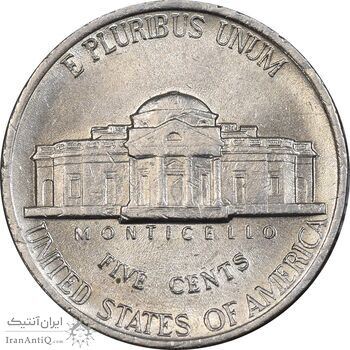 سکه 5 سنت 1996D جفرسون - MS61 - آمریکا