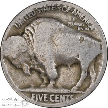سکه 5 سنت بوفالو - تاریخ نامشخص - VF35 - آمریکا