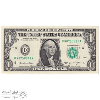 اسکناس 1 دلار 2021 جمهوری فدرال - D (کلیولند) - تک - UNC62 - آمریکا