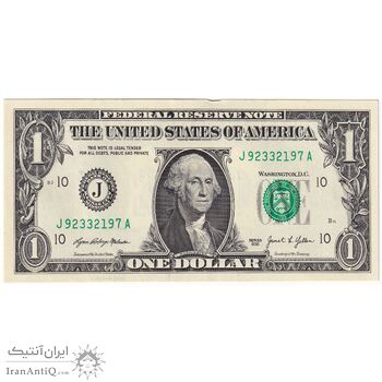 اسکناس 1 دلار 2021 جمهوری فدرال - J (کانزاس) - تک - UNC62 - آمریکا
