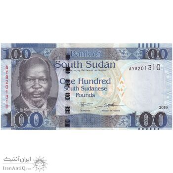 اسکناس 100 پوند 2019 جمهوری - تک - UNC61 - سودان جنوبی
