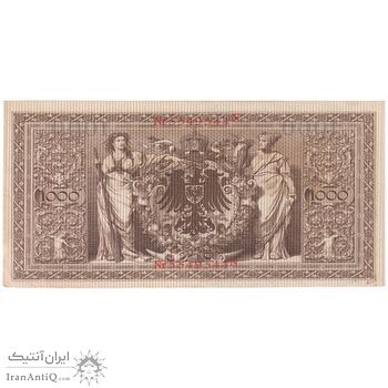 اسکناس 1000 مارک 1910 ویلیام دوم - تک - AU - آلمان