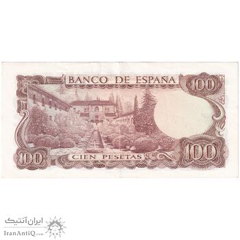 اسکناس 100 پزتا 1970 فرانسیسکو فرانکو - تک - AU - اسپانیا