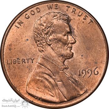 سکه 1 سنت 1996 لینکلن - MS63 - آمریکا