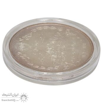 مدال نقره یادبود هشتاد و پنجمین سالگرد تاسیس بانک ملی ایران - با جعبه فابریک - UNC - جمهوری اسلامی